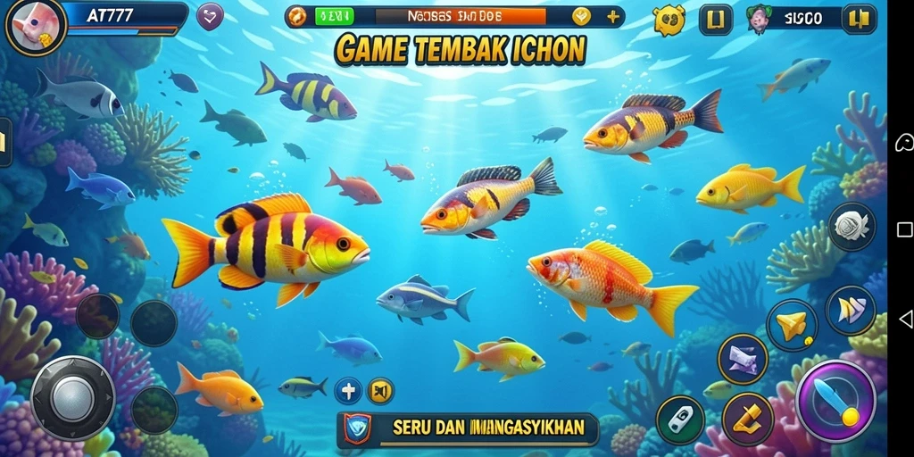 Tangkapan layar gameplay menampilkan aksi Tembak Ikan yang seru.