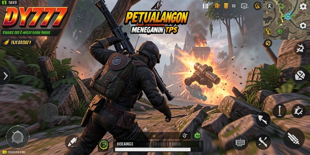 Tampilan gameplay menegangkan dan penuh aksi di DY777.