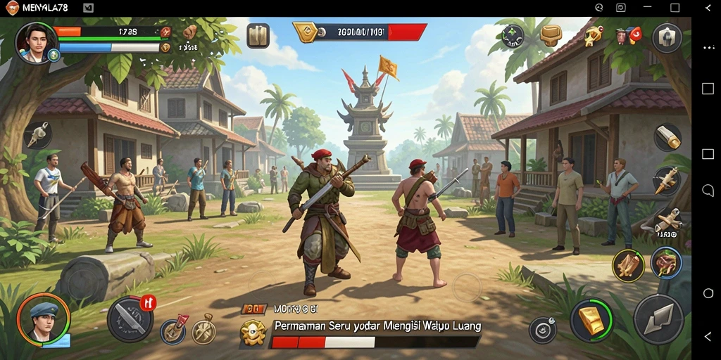 Tampilan gameplay MENYALA78 yang menarik dan penuh warna.