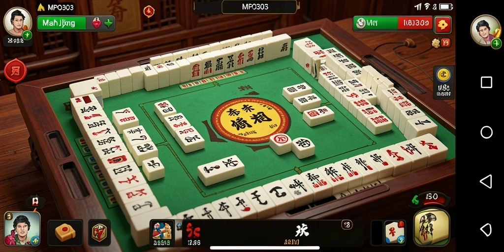 Screenshot MPO303 menampilkan keseruan permainan Mahjong yang mendebarkan.