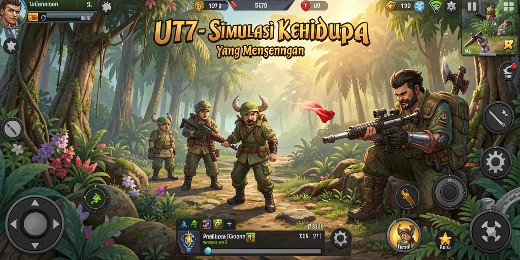 Tampilan gameplay UT77 menunjukkan interaksi karakter yang dinamis.