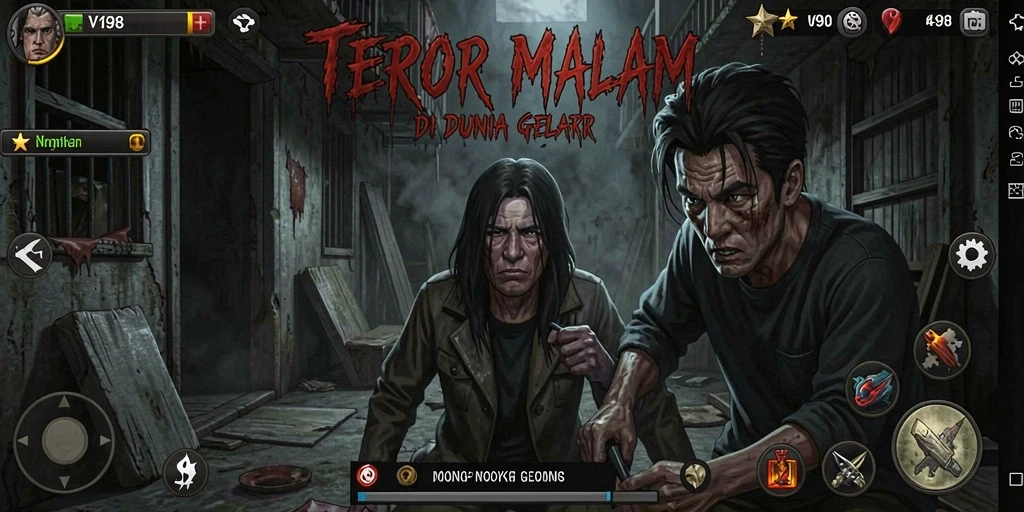 Screenshot gameplay menampilkan suasana mencekam di <strong>V98</strong>.